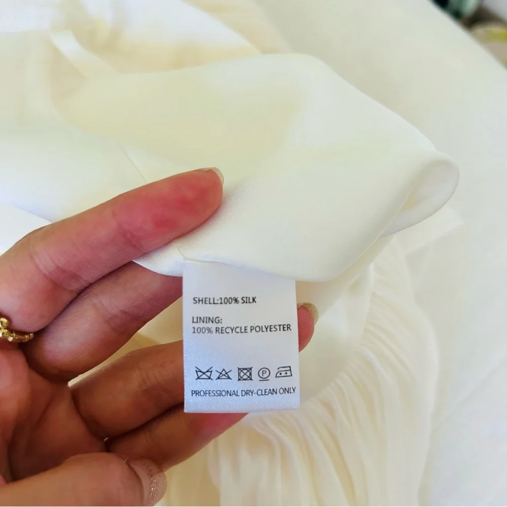 NWT BHLDN Catherine Deane Delia Silk Chiffon Skirt 10 - Picture 10 of 11